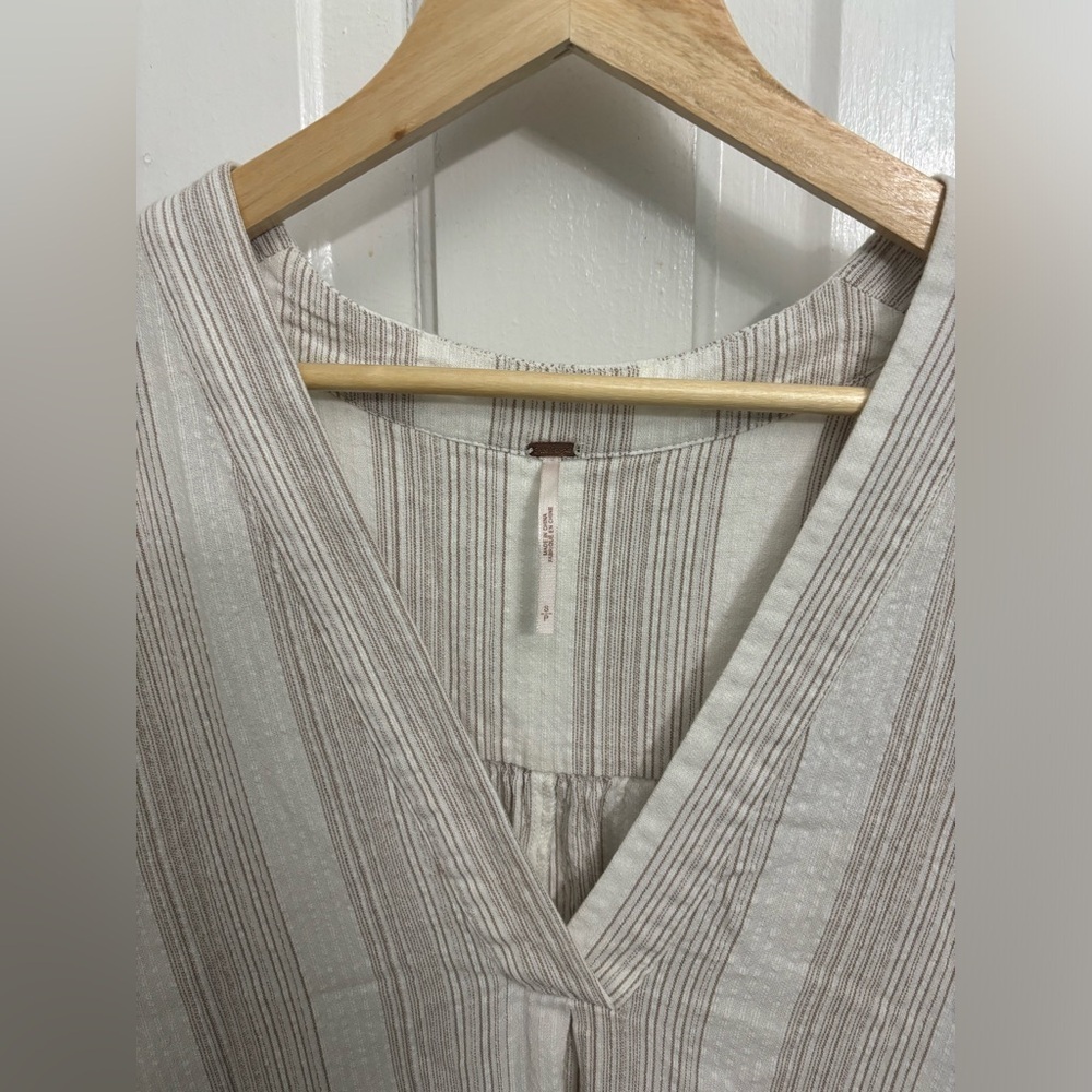 Free People Yumi Long Sleeve V-Neck Dress Midi Dress Size Small - Picture 4 of 11